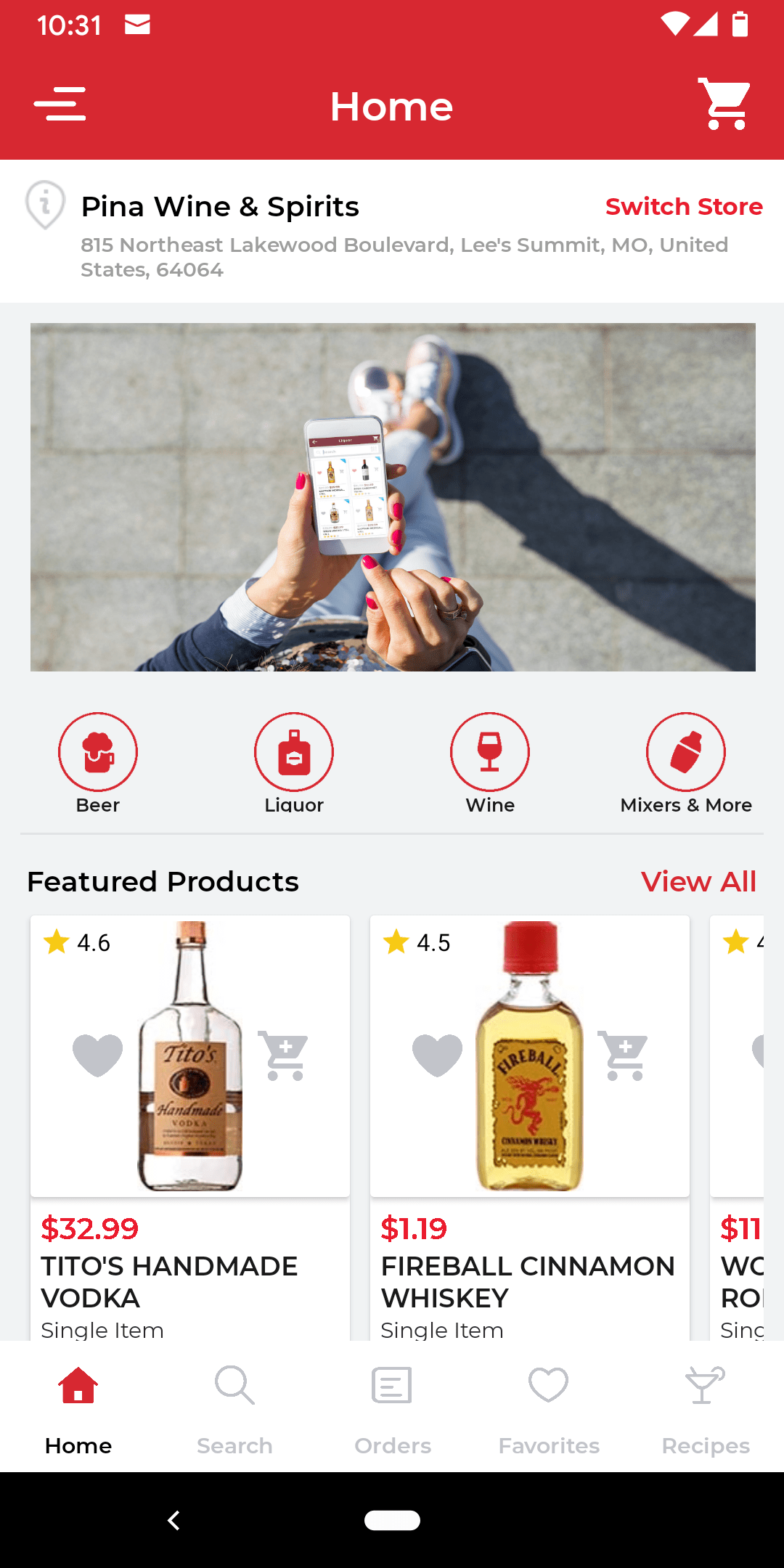Online Delivery through Pina App