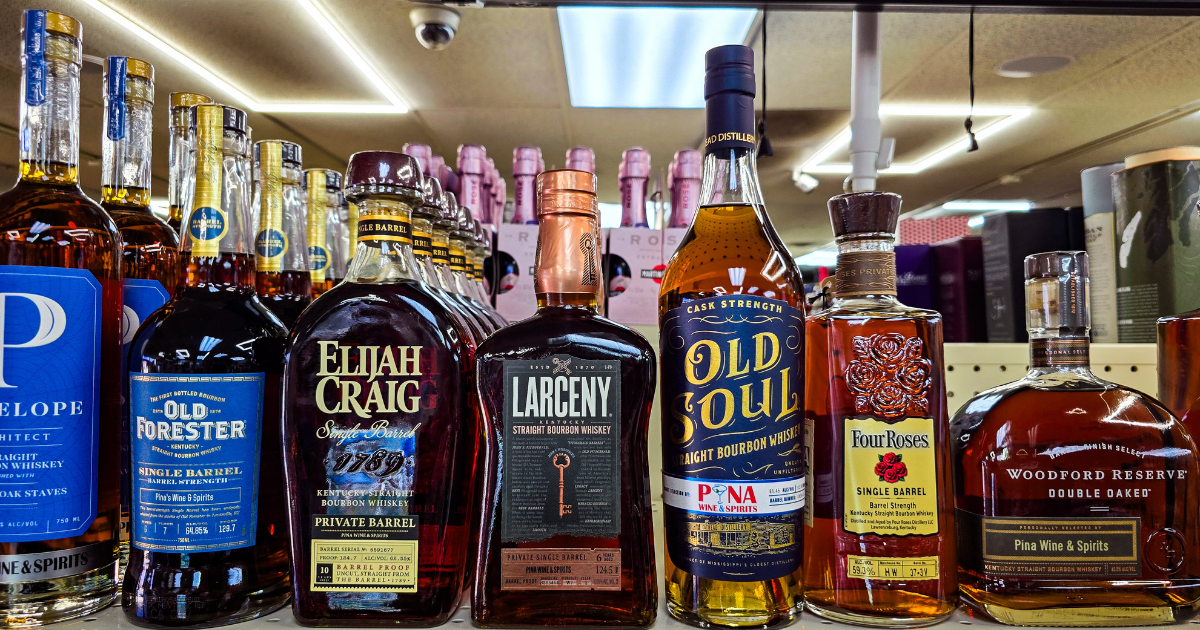 Whiskey Lover’s Guide: Must-Try Bottles You Can Find at Pina Wine & Spirits 1 Premium bourbon and whiskey bottles at Pina Wine & Spirits