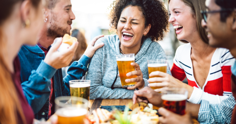 Friends enjoying seasonal beer in Kansas City with craft beer for parties, game day, and local gatherings