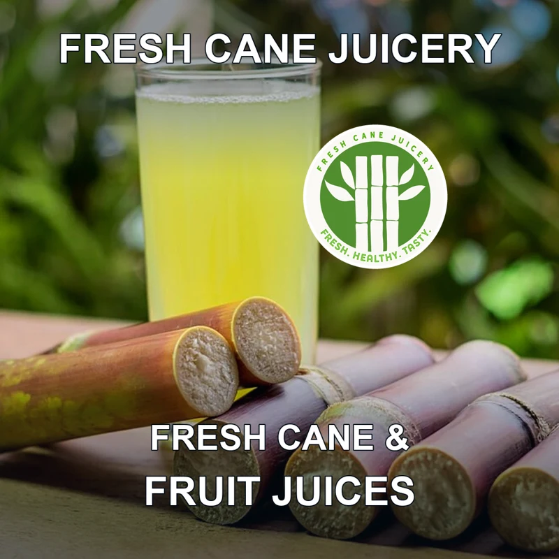 Odessa 2 Year Anniversary Customer Appreciation Day 2026 2 Fresh Cane Juicery logo with an illustrative sugarcane juice photograph.